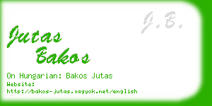 jutas bakos business card